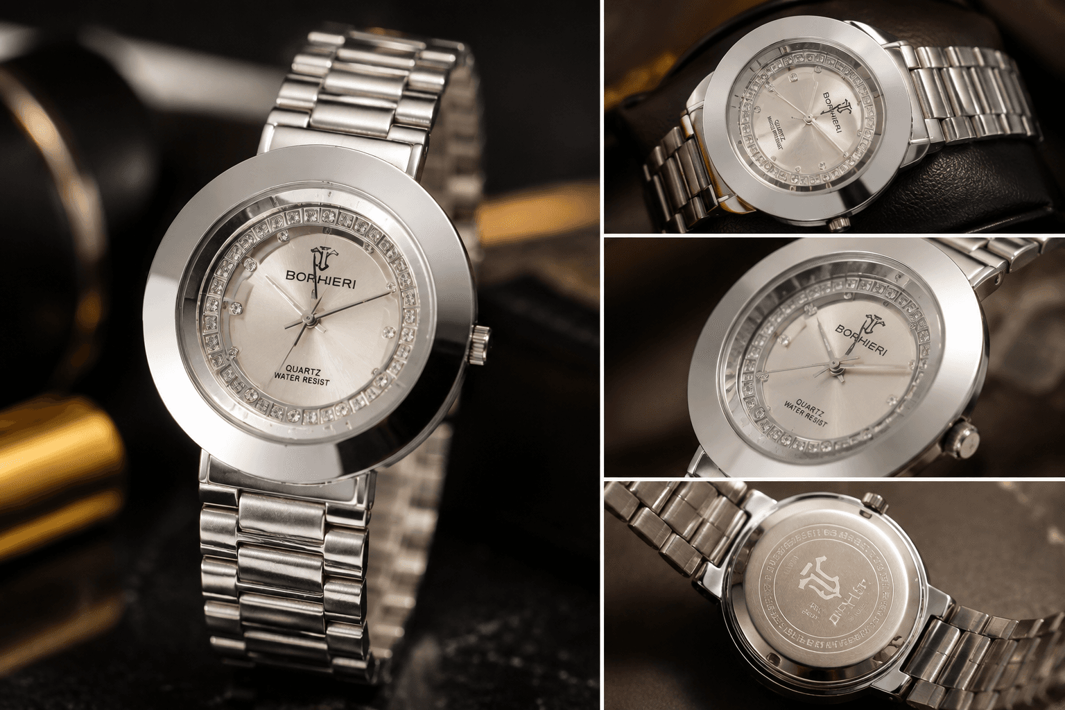 Bonheri Ladies Analog Quartz Watch – Stainless Steel