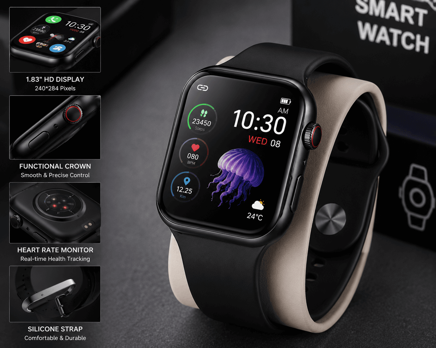 Smart Watch 1.83" HD Display