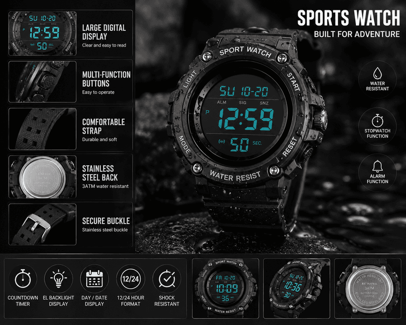 Casio A159WGEA-1DF Gold Digital Watch SLUG